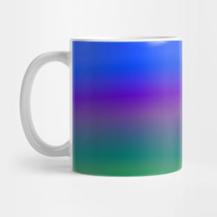 blue yellow pink colorful rainbow abstract design Mug